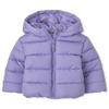 The Children's Place baby girls And Toddler Medium Weight Puffer Jacket, Wind-resistant, Water-resistant Jacket, Lavender, 2T US view 1