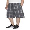 AIRNINE Men's Cargo Plaid Relaxed Loose Fit Shorts (S to 5XL) (5X-Large, DK Grey_P3312)