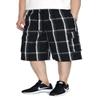 AIRNINE Men's Cargo Plaid Relaxed Loose Fit Shorts (S to 5XL) (4X-Large, Black/White_P3312) view 1