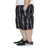 AIRNINE Men's Cargo Plaid Relaxed Loose Fit Shorts (S to 5XL) (4X-Large, Black/White_P3312) view 2