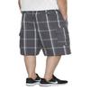 AIRNINE Men's Cargo Plaid Relaxed Loose Fit Shorts (S to 5XL) (4X-Large, DK Grey_P3312) view 3