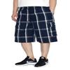 AIRNINE Men's Cargo Plaid Relaxed Loose Fit Shorts (S to 5XL) (5X-Large, Navy/White_P3312) view 1
