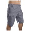 Men's Twill Cargo Shorts Relaxed Fit Classic Casual Comfort Work Shorts Straight Leg Outdoor Pockets Hiking Shorts Gray view 1