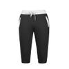 QWENTMTNTY Mens Athletic Shorts Slim Fit Elastic Waist Drawstring Jogger Pants Comfy Cotton Summer Outdoor Workout Shorts Black view 2
