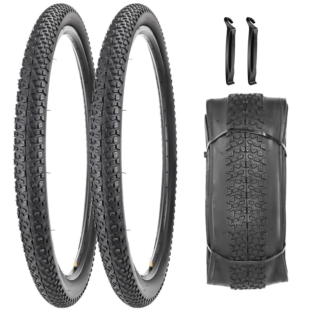 SIMEIQI 2 Pack 29" x 2.125" Inch Bike Tire for Mountain Foldable Replacement Bicycle Tire (29x2.125 Mountain)