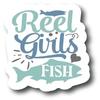 Reel Girls Fish| Fishing |Great Gift Idea|Decal Sticker|2 Pack|5 Inch Stickers|S10907 view 1