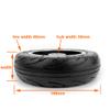 "6x2J" Solid Wheel 6 Inch Tubeless Rubber Tire With Aluminum Hub Replacement Wheel For Cart Scooter Trolley view 3