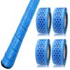 VEASAERS Bat Grip Tape Baseball Softball 2/4 Pack 40 inch 1.75mm Precut and Full Adhesive Back Pro Feel Soft Comfortable Tapes for Old Bats Handles (4 Pcs-Blue Dot) view 2