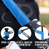 VEASAERS Bat Grip Tape Baseball Softball 2/4 Pack 40 inch 1.75mm Precut and Full Adhesive Back Pro Feel Soft Comfortable Tapes for Old Bats Handles (4 Pcs-Blue Dot) view 3