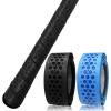 VEASAERS Bat Grip Tape Baseball Softball 2/4 Pack 40 inch 1.75mm Precut and Full Adhesive Back Pro Feel Soft Comfortable Tapes for Old Bats Handles (2 Pcs-Black+Blue Dot) view 2