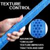 VEASAERS Bat Grip Tape Baseball Softball 2/4 Pack 40 inch 1.75mm Precut and Full Adhesive Back Pro Feel Soft Comfortable Tapes for Old Bats Handles (2 Pcs-Black+Blue Dot) view 4