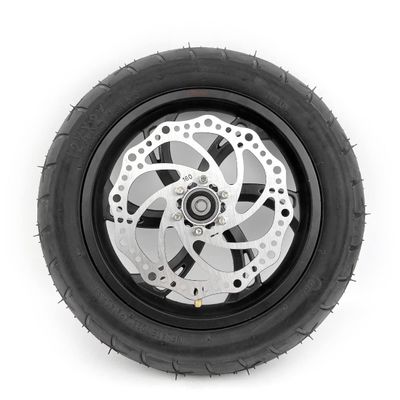 12inch Wheel With Pneumatic Tire Tube Compatible With 160mm Disc Brake 12 1/2 X 2 1/4 Black Wheel For Mini Bicycle Scooterblack with disc