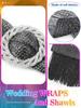 EASEDAILY Women's Shawls and Wraps for Evening Dresses Sparkling Wedding Scarf Fringe Bridal Capelet for Bride and Bridesmaid view 3