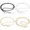 ONESING 4PCS Eyeglass Chain Sunglasses Strap Holder Elegant Reading Glass Cords Lanyard Necklace Eyewear Retainer Metal Long Necklace Accessories with Rubber Ends for Women Men view 1