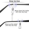 ONESING 4PCS Eyeglass Chain Sunglasses Strap Holder Elegant Reading Glass Cords Lanyard Necklace Eyewear Retainer Metal Long Necklace Accessories with Rubber Ends for Women Men view 3