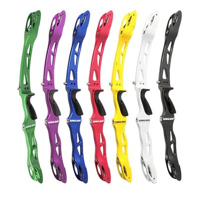 AMEYXGS Archery Recurve Bow Riser 25" ILF Bow Handle Takedown Bow Grip Aluminum Alloy - Right Hand (Blue)