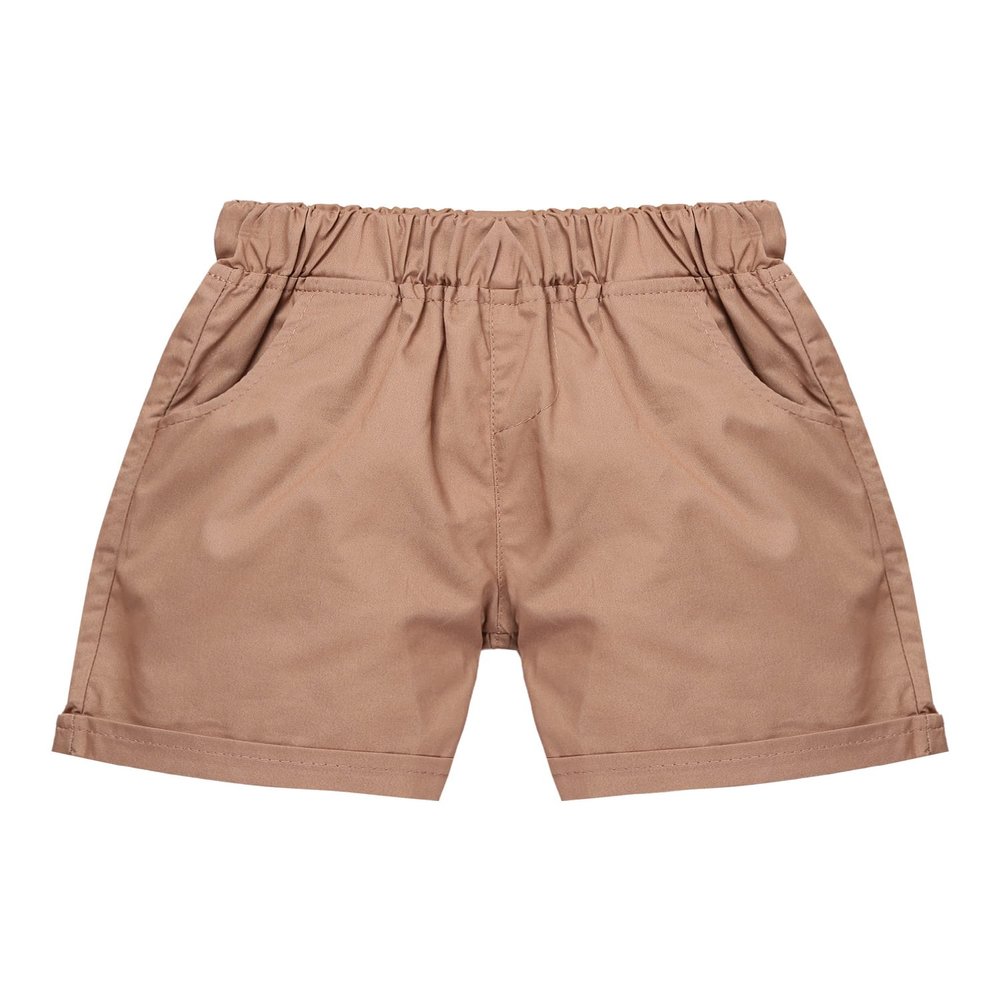 Alvivi Toddler Little Boys Pull On Denim Shorts Slim Fit Loose Cargo Harem Short Pants Summer Bottoms Dark Apricot B 2-3 Years
