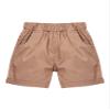 Alvivi Toddler Little Boys Pull On Denim Shorts Slim Fit Loose Cargo Harem Short Pants Summer Bottoms Dark Apricot B 2-3 Years view 1
