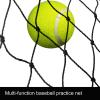 TNZMART Black Baseball Backstop Nets Baseball Practice Net Durable Sports Barrier Netting Batting Net for Baseball (10x10 Ft) view 4