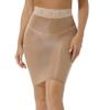 winying Women's Stretch Nylon Pencil Skirt Below Knee Length Skirt Mini Bodycon Skirt Beach Cover-ups Nude One Size view 4