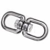 TOP-VIGOR 2pcs Swivel Hooks M5, Heavy Duty Double Ended Eye to Eye Hook-Swivel Shackle Ring Connector for Backpack, Key Ring, Camping, Hiking, Walking, Travel, Fishing etc view 2