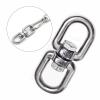 TOP-VIGOR 2pcs Swivel Hooks M5, Heavy Duty Double Ended Eye to Eye Hook-Swivel Shackle Ring Connector for Backpack, Key Ring, Camping, Hiking, Walking, Travel, Fishing etc view 3