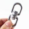 TOP-VIGOR 2pcs Swivel Hooks M5, Heavy Duty Double Ended Eye to Eye Hook-Swivel Shackle Ring Connector for Backpack, Key Ring, Camping, Hiking, Walking, Travel, Fishing etc view 4