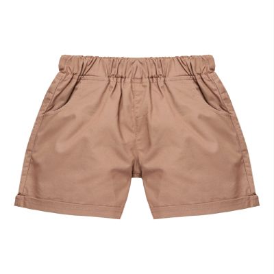 ACSUSS Toddler Baby Boys Chino Cargo Shorts Quick Dry Elastic Waistband Cotton Jogger Pants Dark Apricot A 2-3 Years