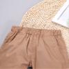 ACSUSS Toddler Baby Boys Chino Cargo Shorts Quick Dry Elastic Waistband Cotton Jogger Pants Dark Apricot A 2-3 Years view 3