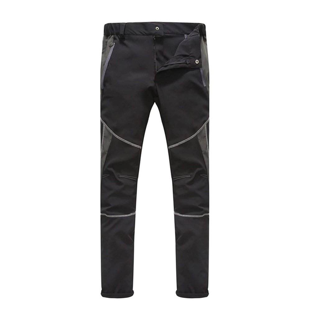 Mens Hiking Pants Waterproof Slim Fit Quick Dry Lightweight Athletic Fit Pants Outdoor Windbreaker Trousers Belts Gray