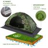 Gaeirt Camouflage 1 Person Dome Tent, Silver Coated Polyester, UV Protection, Waterproof, Portable, Lightweight, Ideal for Camping, Hiking, Beach, Fishing, Picnic view 3