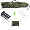 Gaeirt Camouflage 1 Person Dome Tent, Silver Coated Polyester, UV Protection, Waterproof, Portable, Lightweight, Ideal for Camping, Hiking, Beach, Fishing, Picnic view 4