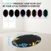 Flowort Jump Rope Mat Large Rubber Exercise Mat Indoor Outdoor Shock Absorbing Mat, Non-Slip Oval Design for Floor & Rope Protection, Workout Mats for Home Gym Flooring(Blue) view 3