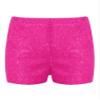 Agoky Kids Girls Stylish Solid Color Lace Print Shorts Girls Dance Training Breathable Gymnastic Active Shorts Hot Pink 2-6 Years view 1
