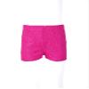 Agoky Kids Girls Stylish Solid Color Lace Print Shorts Girls Dance Training Breathable Gymnastic Active Shorts Hot Pink 2-6 Years view 4