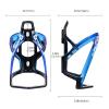 Suruid Bike Water Bottle Cage, Universal Bike Water Drink Holder Durable Ultralight Plastic Water Bottle Holder for Bicycle, Cycling Bottle Cage for MTB, Road Bike, Mountain Bike, 2 Pack - Black Blue view 2