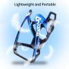 Suruid Bike Water Bottle Cage, Universal Bike Water Drink Holder Durable Ultralight Plastic Water Bottle Holder for Bicycle, Cycling Bottle Cage for MTB, Road Bike, Mountain Bike, 2 Pack - Black Blue view 4