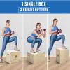 Elevens 3 in 1 Wooden Plyo Box Jump Box Plyometric Box for Jumping Trainer, Skipping, Jumping, Lunges, Box Jumps, Squats, Step-Ups, Dips (16"x12"x14") view 3