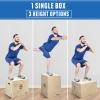 Elevens 3 in 1 Wooden Plyo Box Jump Box Plyometric Box for Jumping Trainer, Skipping, Jumping, Lunges, Box Jumps, Squats, Step-Ups, Dips (30"x20"x24") (5004) view 3