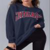 Langwyqu Women's Oversized Sweatshirt CHICAGO Crewneck Long Sleeve Casual Loose Pullover Tops view 2