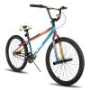 HH HILAND 24 inch BMX Bike for for Teen Bike and Adult Bikes, Beginner-Level BMX to Advanced Riders with 2 Pegs, Bicycles for Men and Women Rainbow view 1