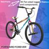 HH HILAND 24 inch BMX Bike for for Teen Bike and Adult Bikes, Beginner-Level BMX to Advanced Riders with 2 Pegs, Bicycles for Men and Women Rainbow view 2