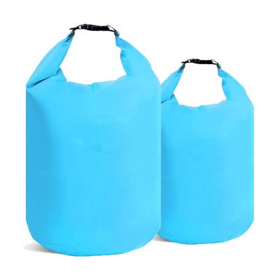 2 Pcs Waterproof Dry Bag, 10L 20L Lightweight Roll Top Sack, Outdoor Dry Sack Keep Gear Dry for Kayaking, Rafting, Boating, Swimming, Camping, Hiking, Beach, Fishing (Blue)