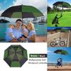 MRTLLOA Extra Large Green/Black Golf Umbrella, 54/62/68/72 Inch Automatic Open, Oversize Double Canopy Vented Windproof Waterproof Sports Umbrellas for Rain(62 Inch Green/Black) view 4