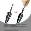 e5e10 31inch Carbon Arrow Archery Targeting Practice Hunting Arrows for Compound & Recurve Bow with Removable Tips(Pack of 12) (Black White) view 3