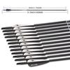 e5e10 31inch Carbon Arrow Archery Targeting Practice Hunting Arrows for Compound & Recurve Bow with Removable Tips(Pack of 12) (Black White) view 4