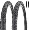 2 Pack Bike Tire 27.5 X 2.125 Inch Folding Replacement Bike Tire with Tire Levers Foldable Bead Wire Bicycle Tire for Mountain Bike (27.5 X 2.125) view 1