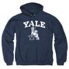 Yale University Official One Color Logo Unisex Adult Pull-Over Hoodie,Navy, 2X-Large view 1