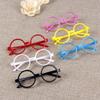 Fodattm 6PCS Children Kids Candy Colour Round Shape Fashion Cute Glasses Frame Without Lenses Nerdy Retro Glasses Party Supplies (Colour Random) view 2