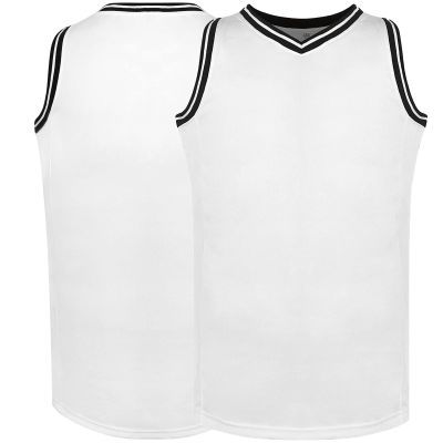 Phoneutrix Blank Basketball Jersey, Men's Mesh Athletic Reversible Sports Shirts S-3XL (X-Large, White)